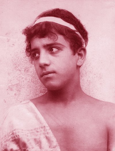 Retrato, de, um, menino siciliano, c.1897 de Baron Wilhelm von Gloeden
